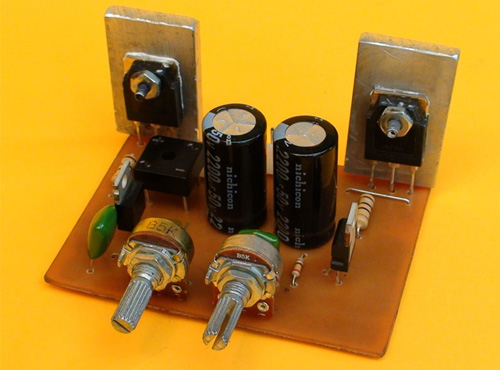 Construya una Fuente Simétrica Regulada Variable